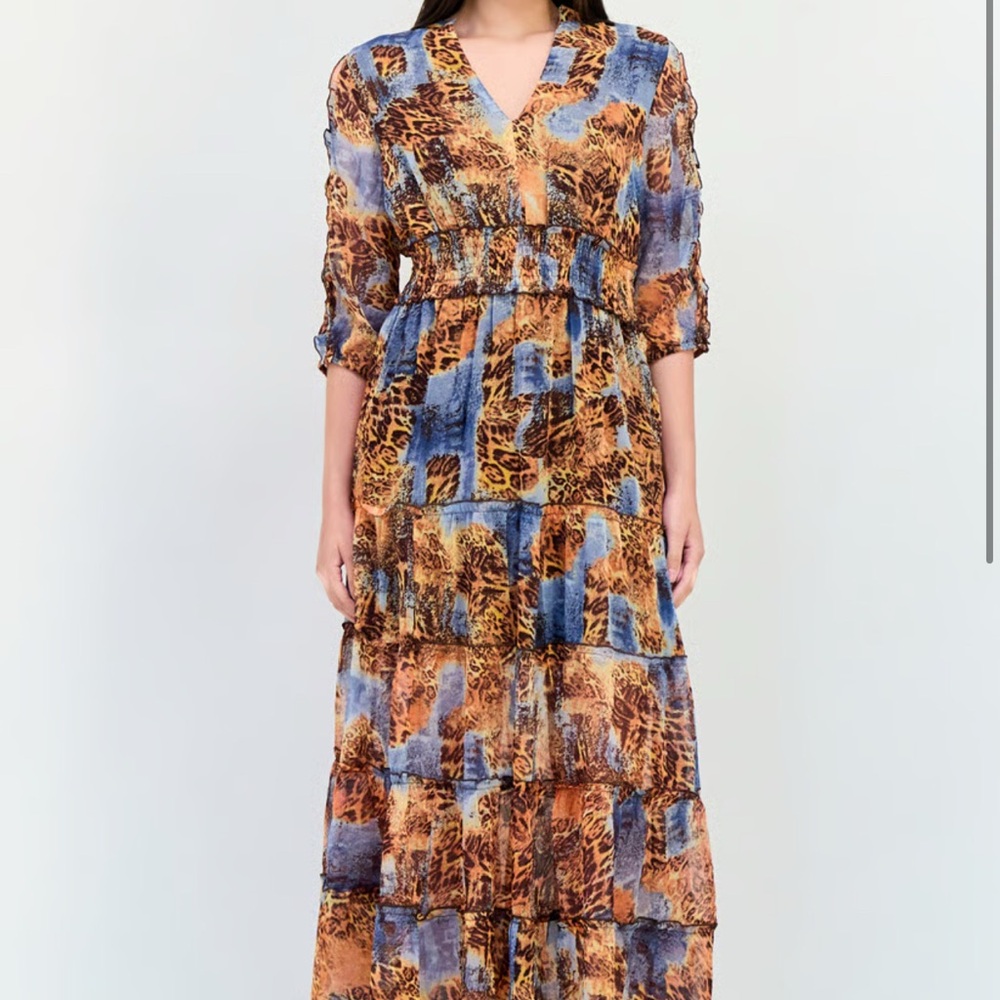 NWT Spy Zone Exchange Leopard Print Maxi Dress
